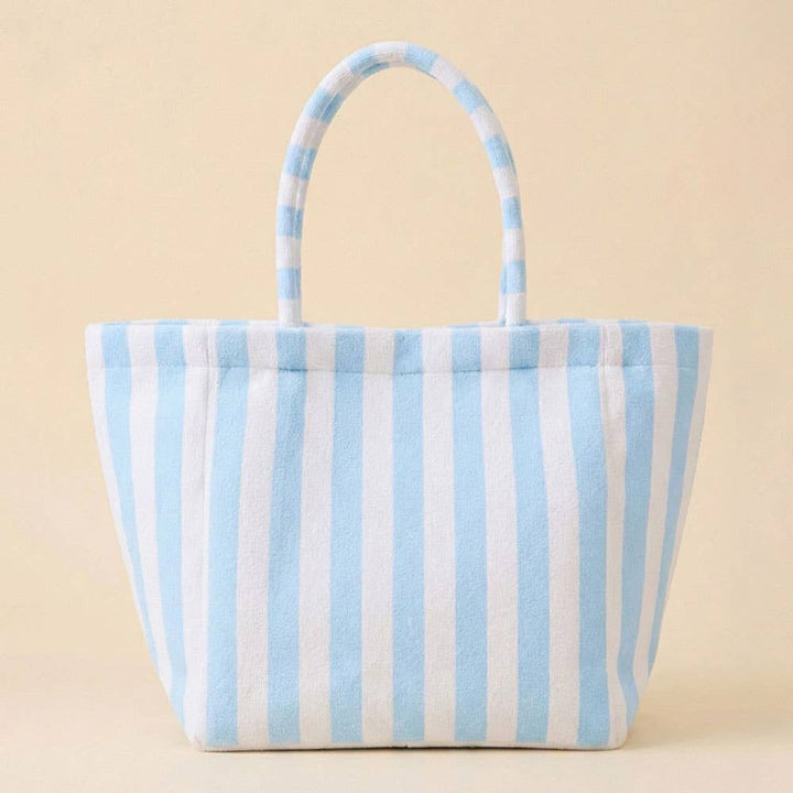 Sensibling Corp. - Striped Terry Tote Bag: Pink&Green