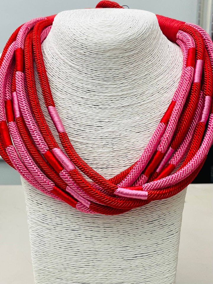 TWO FORTY TWO - "Original" Slub 8-strand (red/pink multi) NK850