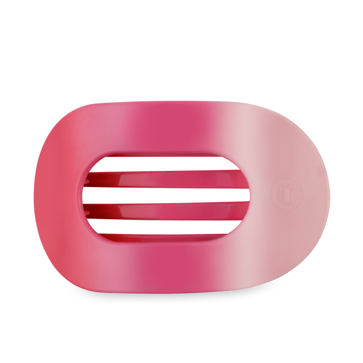 TELETIES - Flat Round Hair Clip | Large | Kiss & Tell