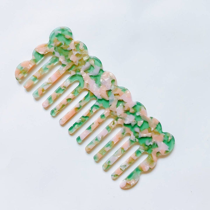 ACCITY - EXQUISITE MARBLED WAVY LEOPARD COMB_CWMM1074: BLUE1 / (OS) 2