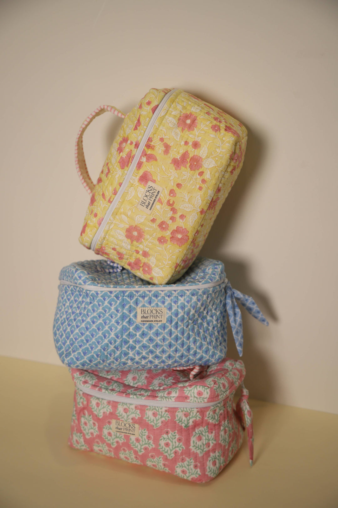 Blocks that Print - Blue Vanity Bag