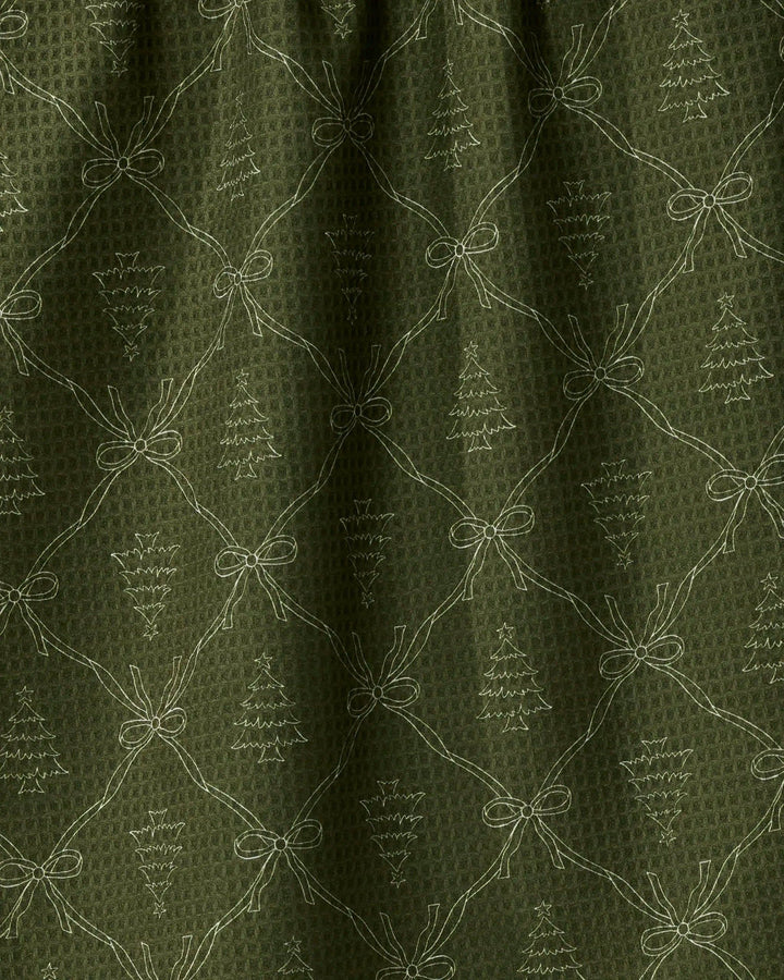Geometry - Cedar Bows Luxe Kitchen Towel - Holiday 2026