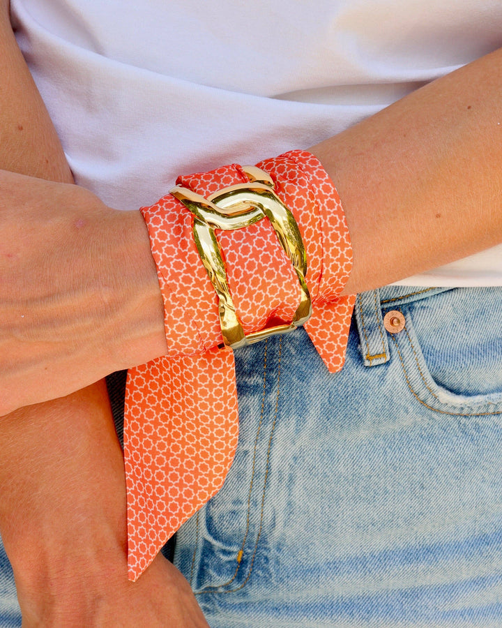 Caroline Hill - Serafina Scarf Bracelet Orange: Default