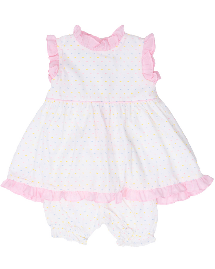 Reagan Pastel Swiss Dot Bloomer Set