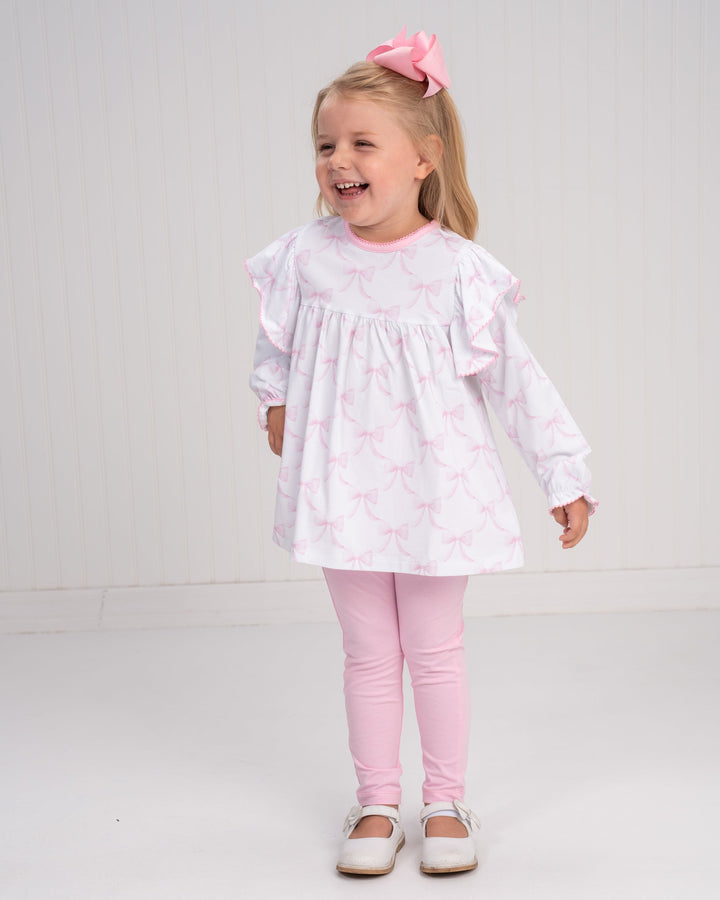 Abree Bubblegum Bows Legging Set