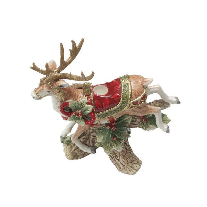 Fitz and Floyd® Mikasa® Pfaltzgraff® - Fitz & Floyd Holiday Hme Deer CndleHolder Gift Box Pkg