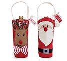 ASTD REINDEER AND SANTA BOTTLE BAG