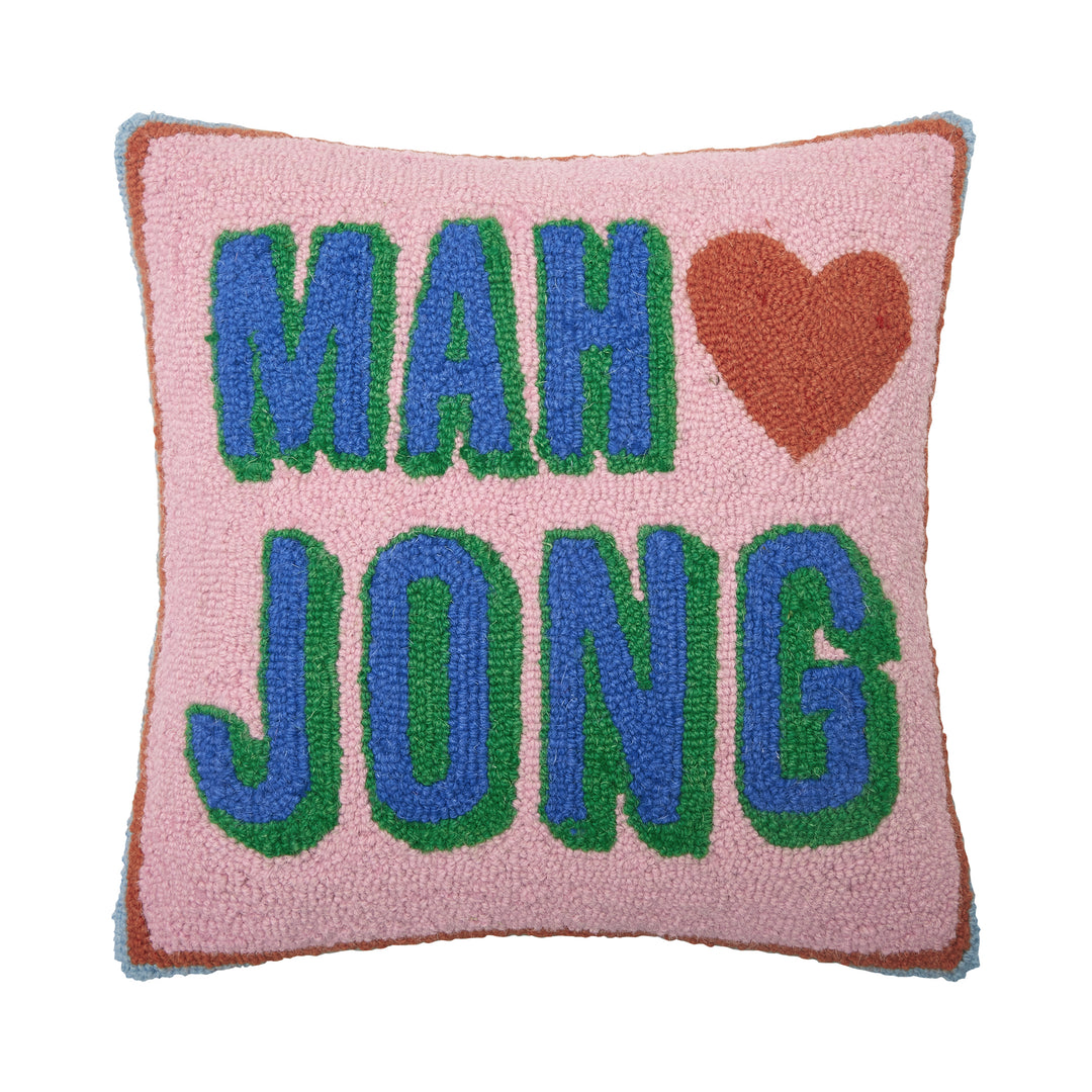 Mah Jong Hook Pillow Poly Filled
