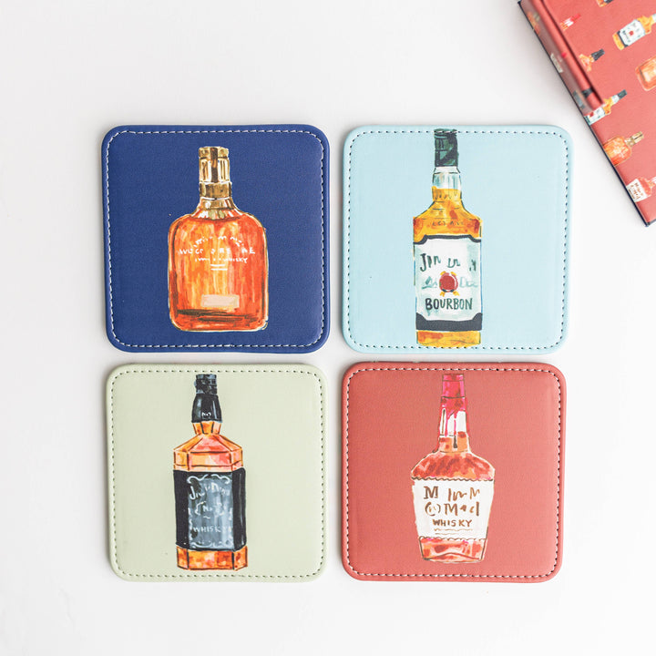 KEVA Style and Created By - Bourbon Trail Coasters Set of 4