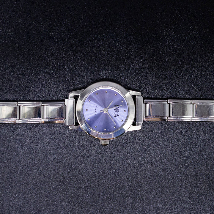 Natalia - Italian Charm Link Watch (Analog): Silver