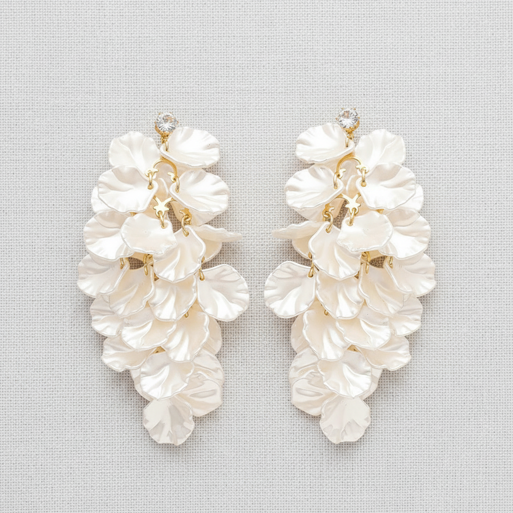 paperln - Acrylic Zirconia Tassel Earrings