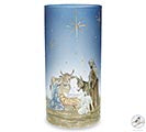 CANDLEHOLDER STAR ABOVE MANGER SCENE