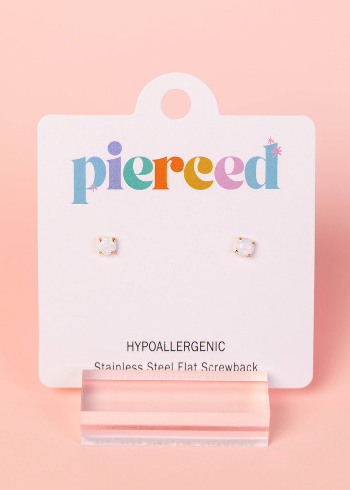 Pierced Co - White Opals