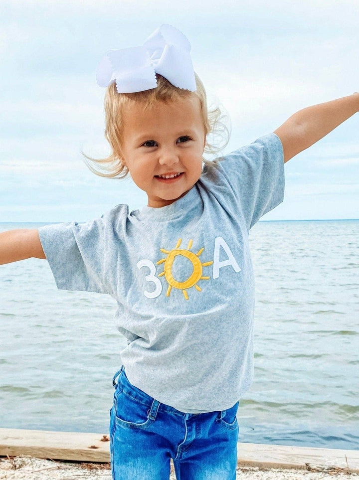 30A Gear - 30A Block Logo Applique Youth Recycled T-Shirt: Blue / YXS