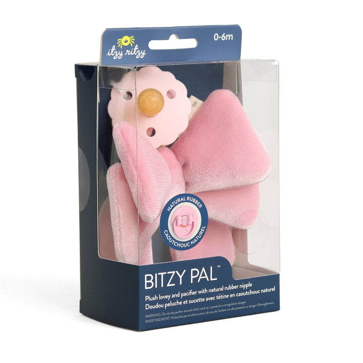 Itzy Ritzy - *NEW OPTIONS* Bitzy Pal Natural Rubber Pacifier & Plush: Bear