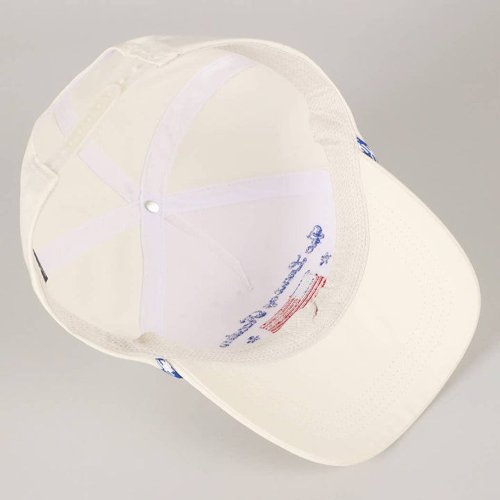 Fashion City - The Land of Freedom Flag Embroidered Trucker Hat: Red / ONE SIZE