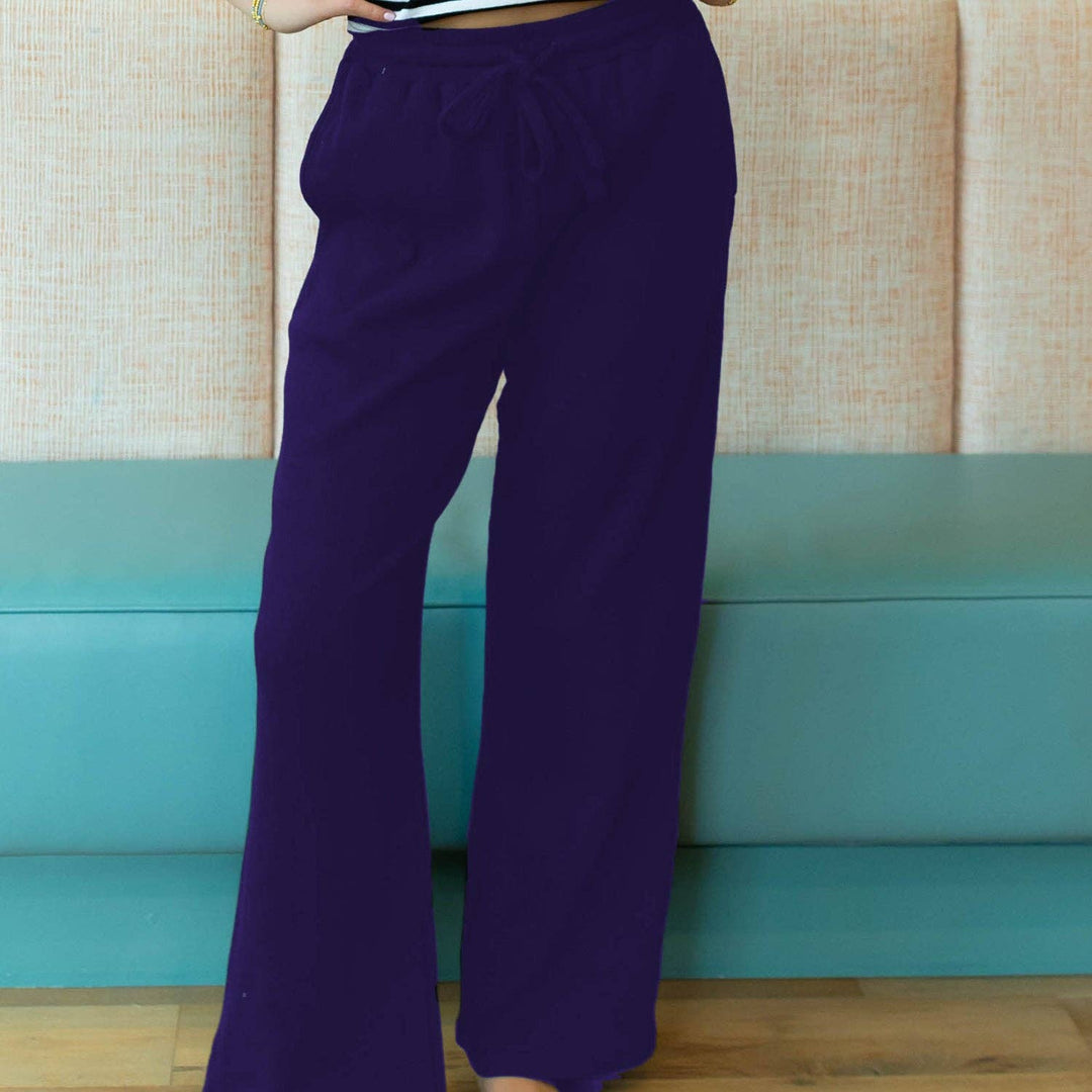 LULU MAC Navy Waffle Pant