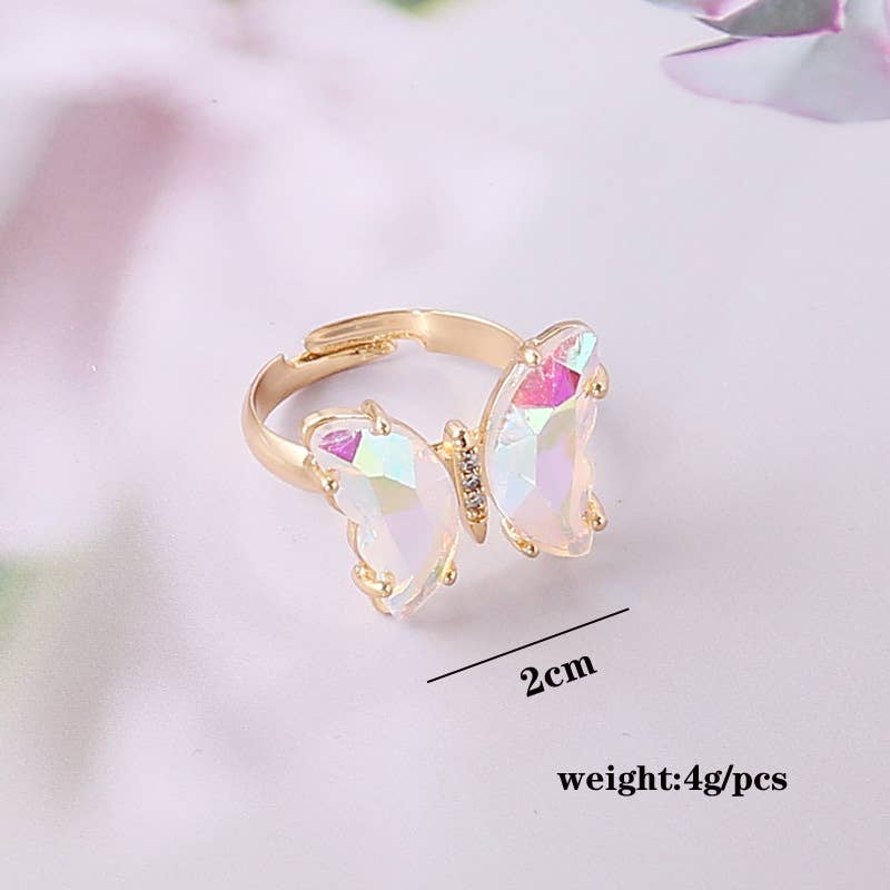 MKS America - Creative Gradient Butterfly Ring: Purple_2 / M