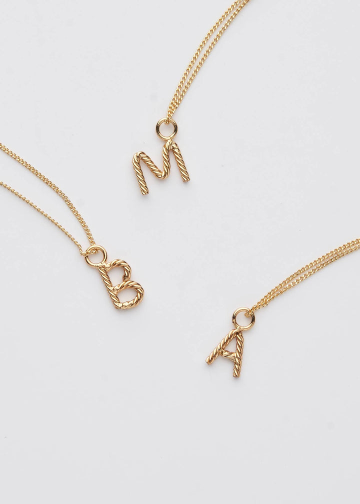 Aspen Initial Mini Necklace: Holiday Favorite!: L / 14"+3"