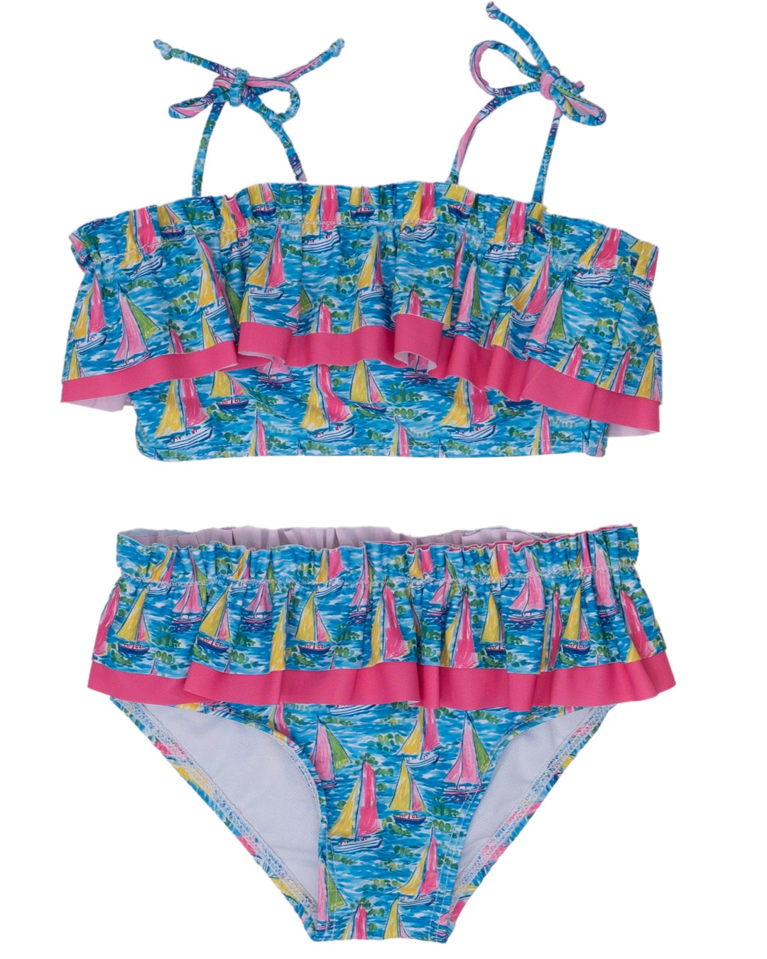 Sea Grove Preppy Sailboat Two Piece Swimsuit