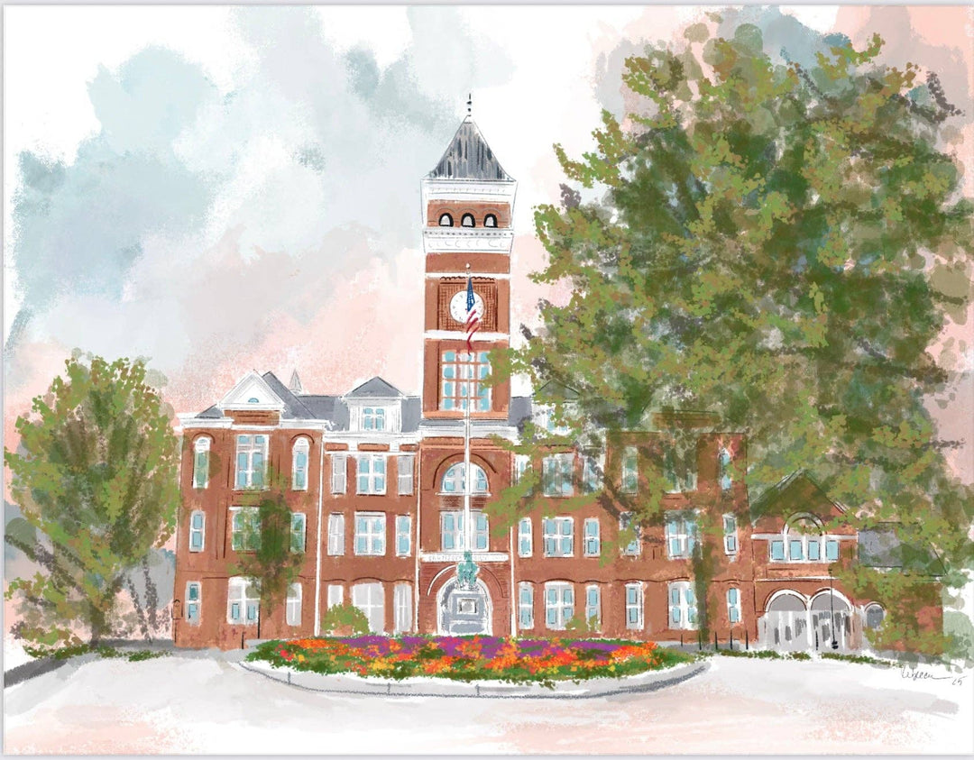 Rebecca Illustrated - CLEMSON UNIVERSITY- Note Card
