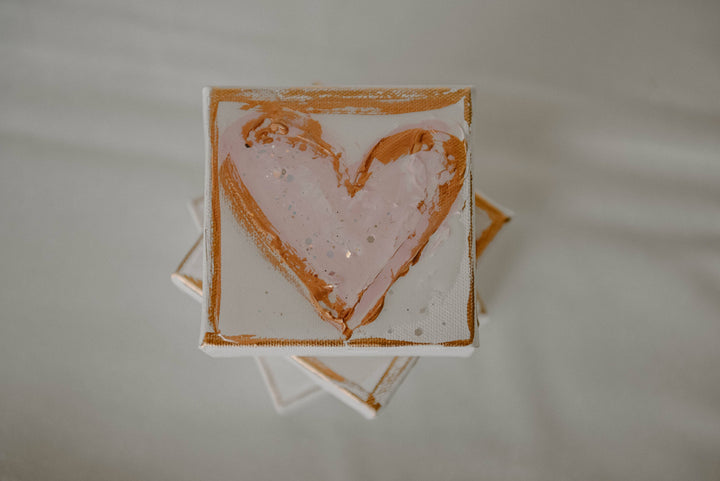 The Painted Petal - 4x4 Heart