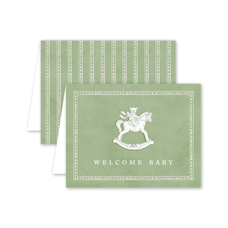Dogwood Hill - Porcelain Verte Baby: Single Card