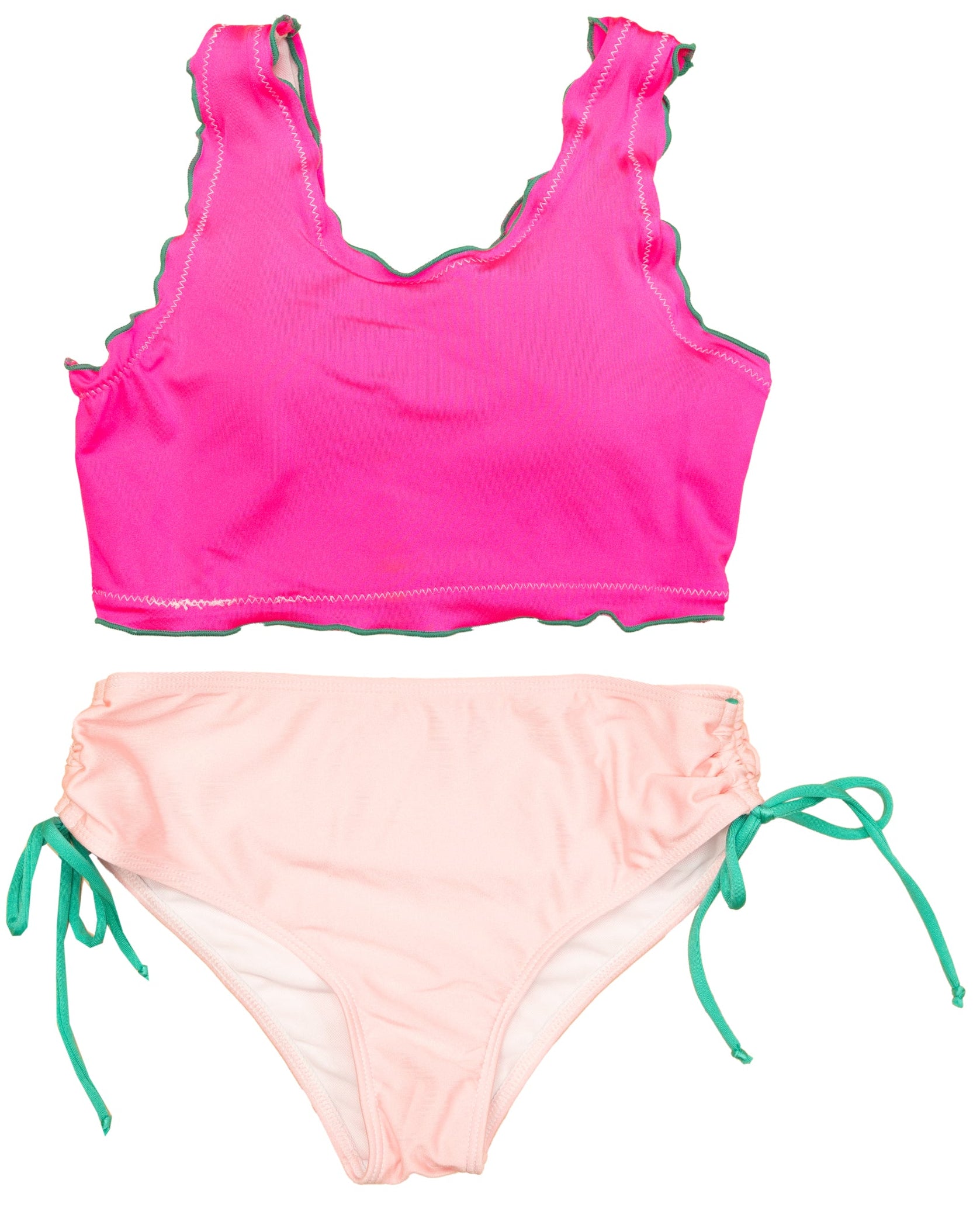 Venice Poolside Pink Two Piece Swimsuit – The Oaks Apparel Co.