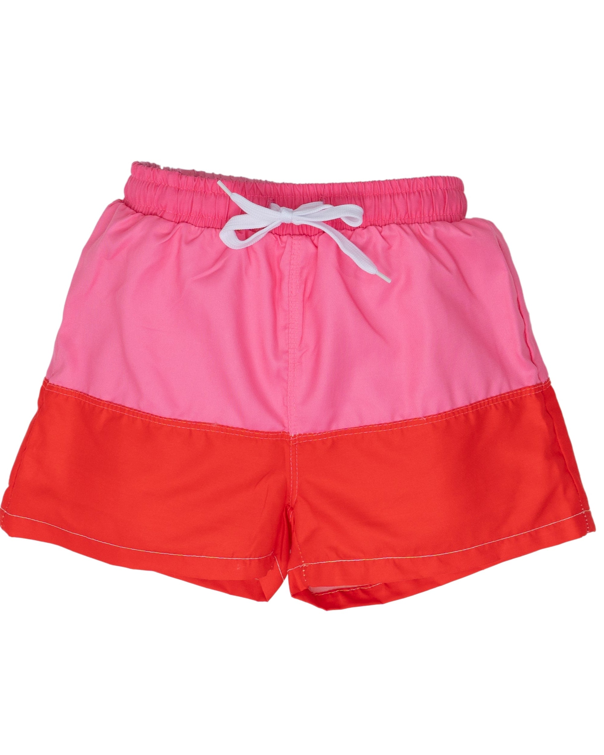 Pink And Red Colorblock Trunks – The Oaks Apparel Co.