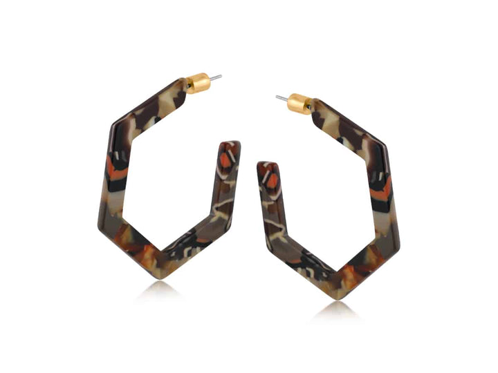 Hortense Resin Hexagon Statement