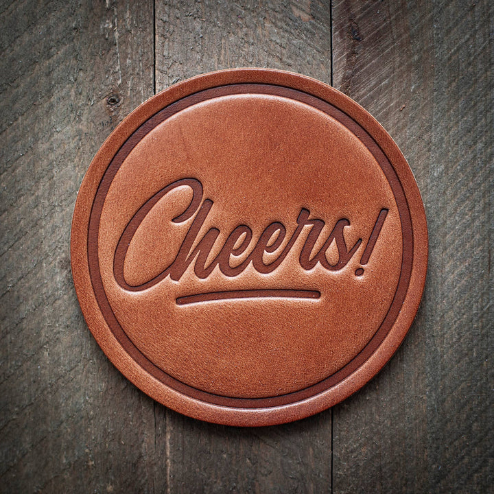 Sugarhouse Leather - Cheers! Leather Coaster