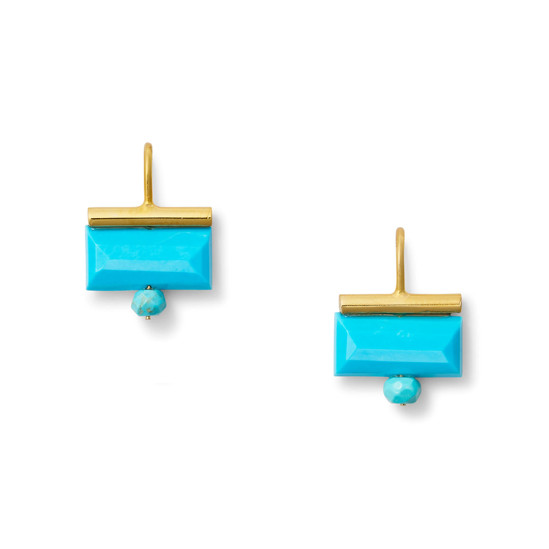 CC & Co by Catherine Canino - Turquoise Tile Earring