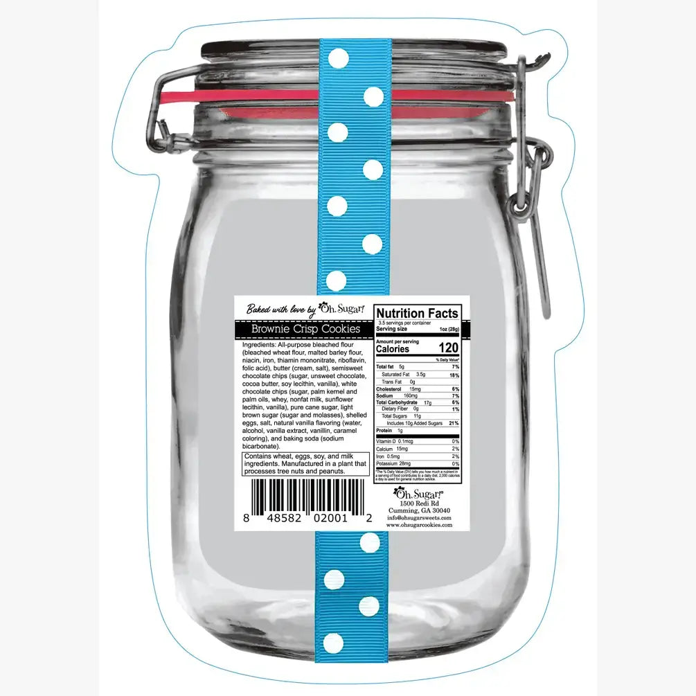 Oh, Sugar! - Cookie Mason Jar Pouches - Everyday Mixed Flavor - Small