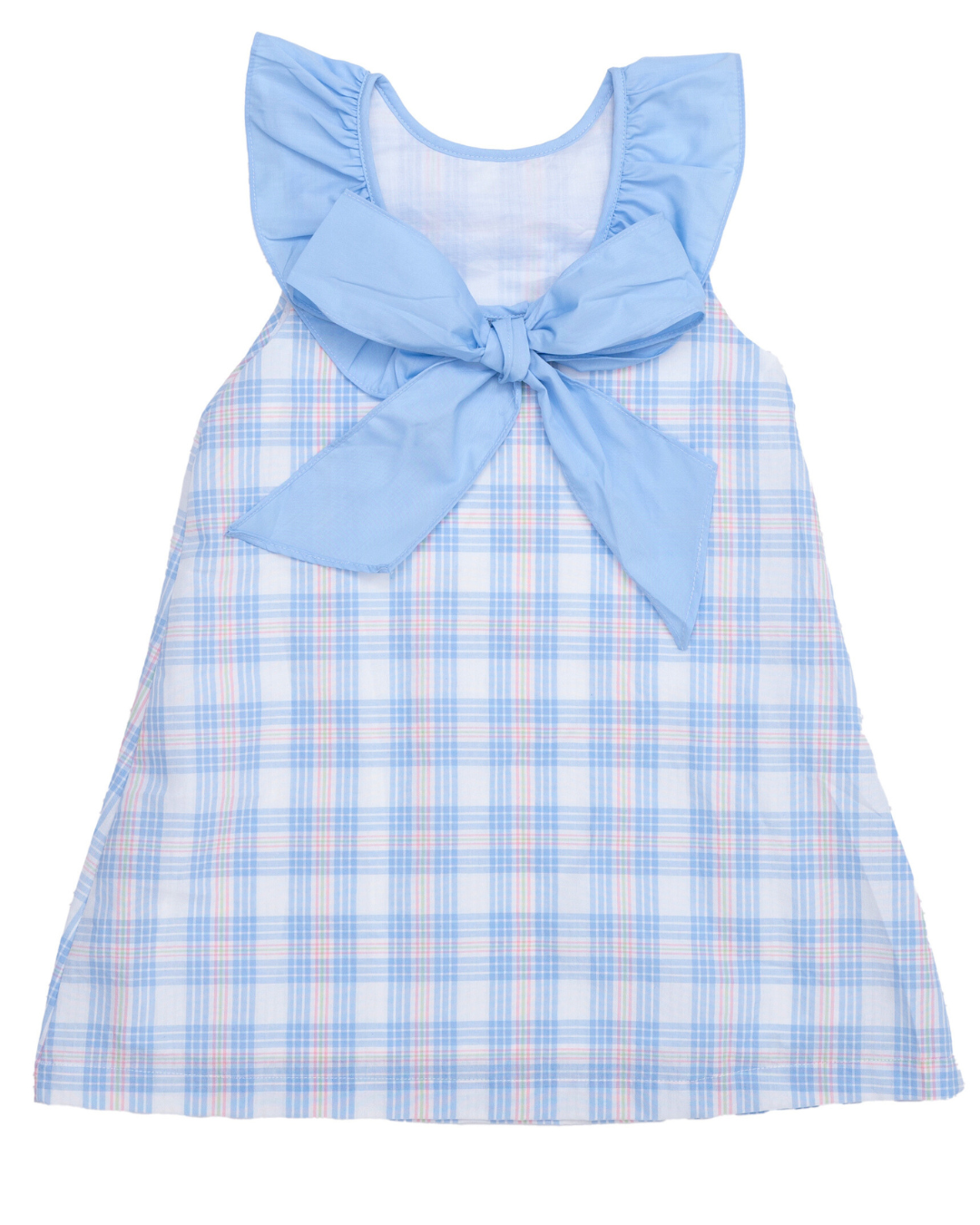 Ally Kole Pink & Blue Plaid Dress