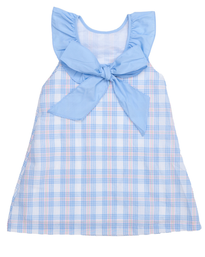 Ally Kole Pink & Blue Plaid Dress