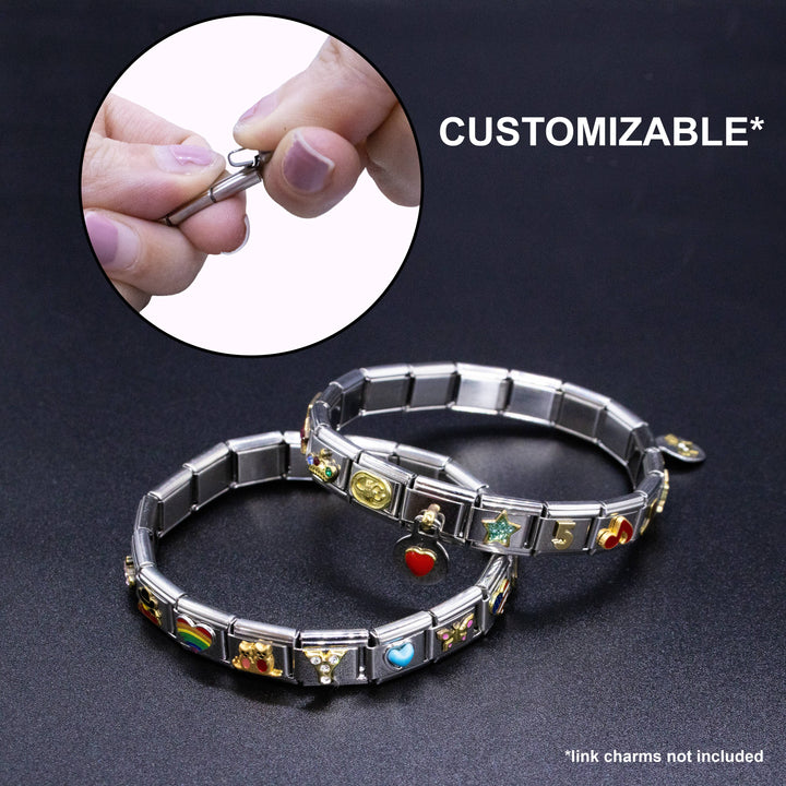 Natalia - Italian Charm Bracelet Starter - 316L Stainless Steel