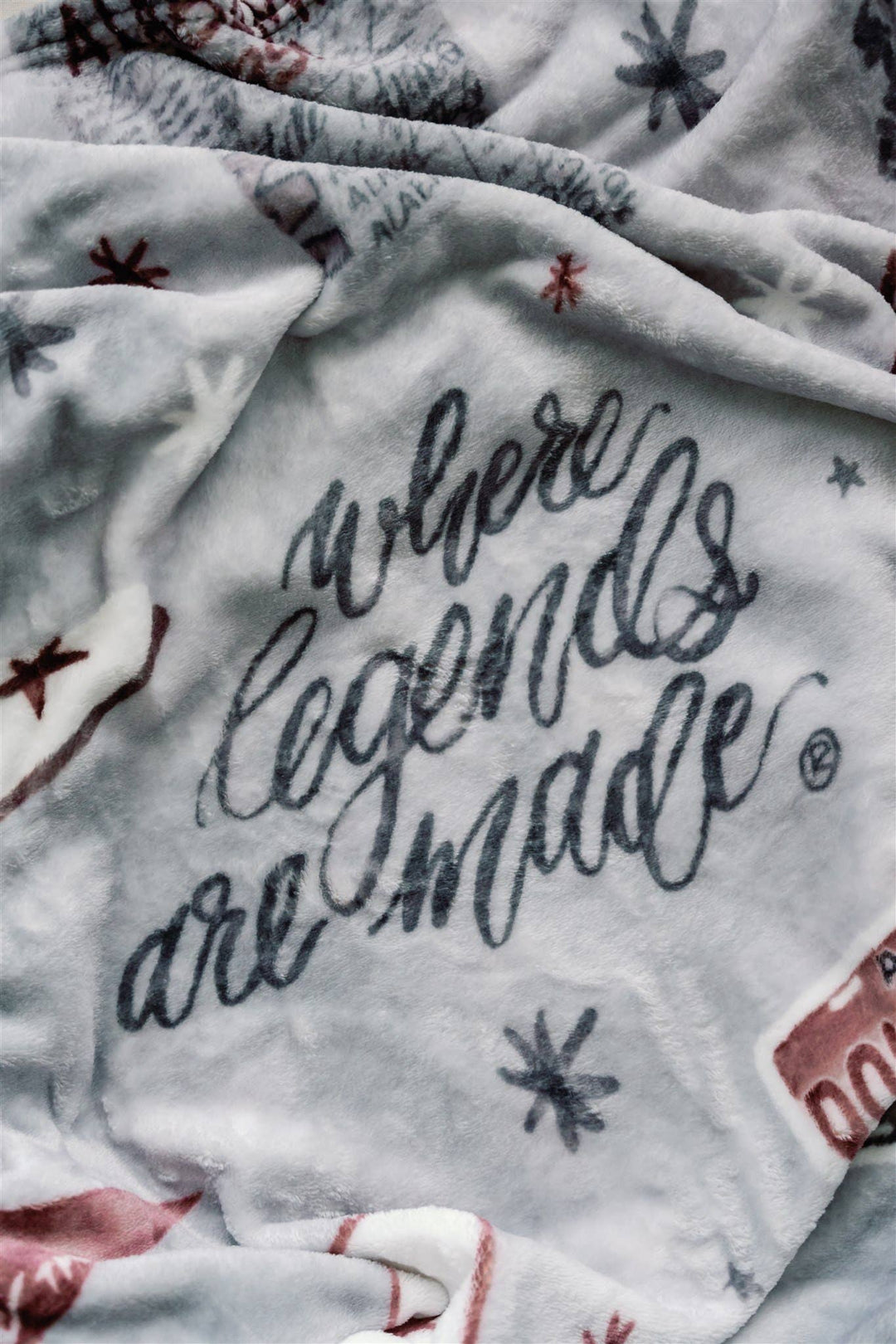 Gracefully Made Art - University of Alabama Flannel Fleece Blanket