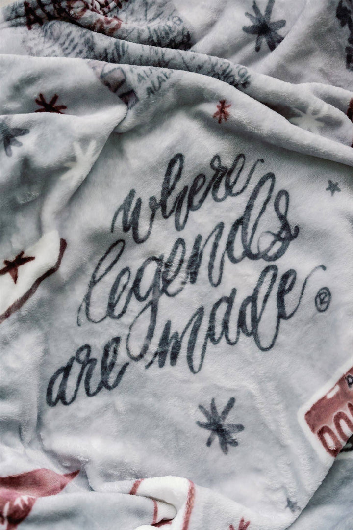 Gracefully Made Art - University of Alabama Flannel Fleece Blanket