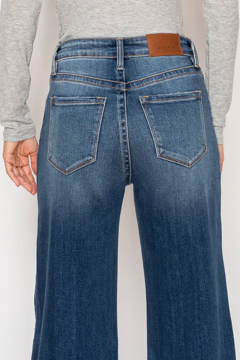 ARTEMIS VINTAGE - ECO FABRIC HIGH RISE RELAXED FLARE JEANS: 7(27)
