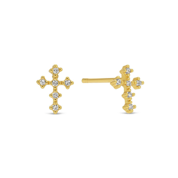 Splendid Iris - Multi Cross Velvet Set/3 Stud Gift Set: Silver