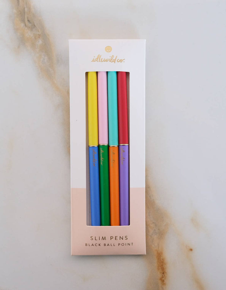 Idlewild Co. - Slim Pens Set of Four | Duo-Tone Classic Rainbow