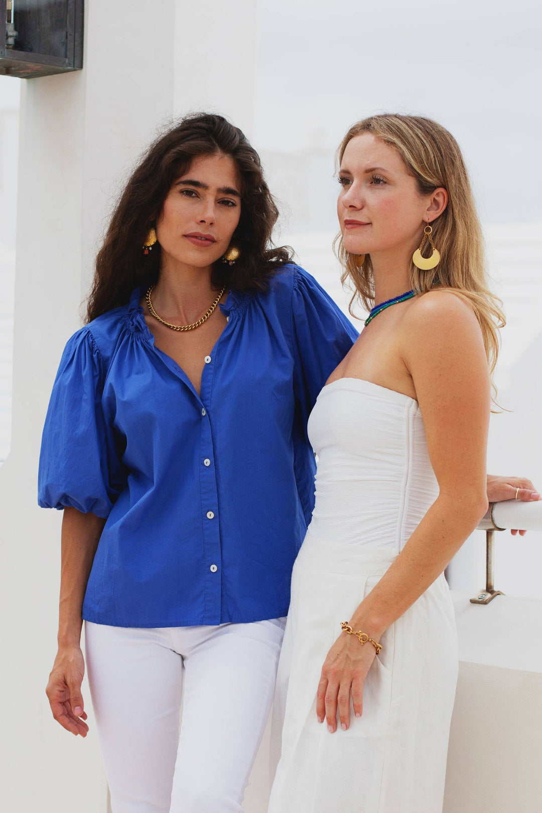 Ex Voto - Daisy Blouse in Royal Blue by ExVoto: L