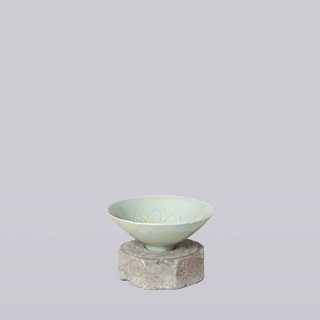 Cobalt Guild - Celadon Porcelain Small Lotus Conical Bowl