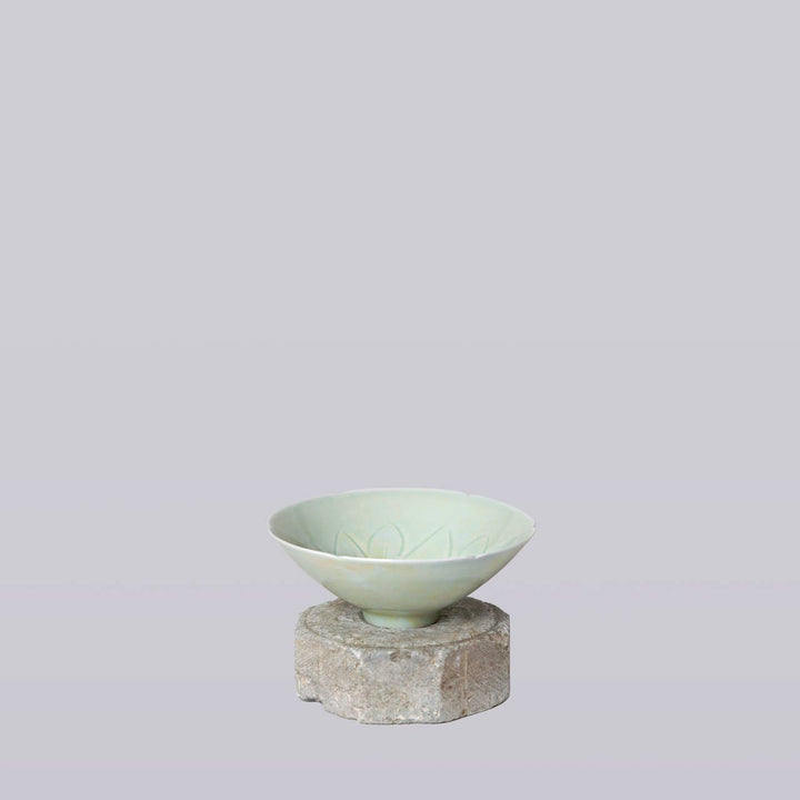 Cobalt Guild - Celadon Porcelain Small Lotus Conical Bowl