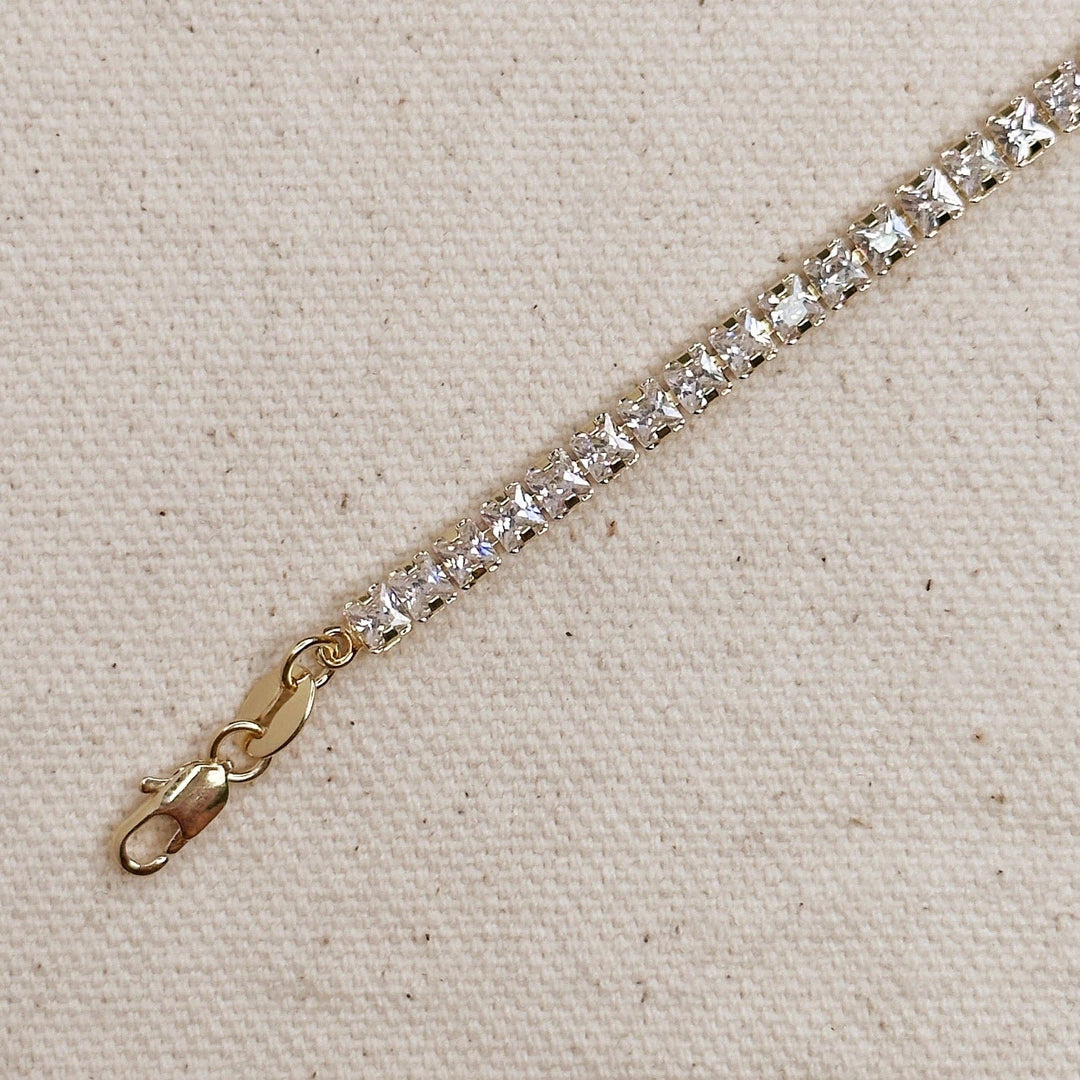 GoldFi - 18k Gold Filled 3mm CZ Tennis Necklace