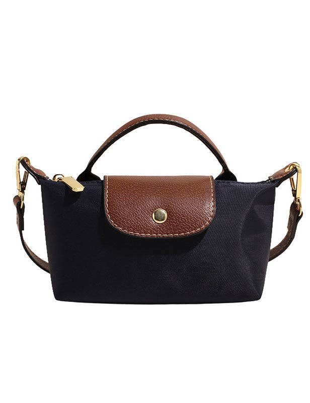 Sweetkama - Ladies Color Block Flap Crossbody Bag Phone Wallet Bag SKAB4153: Navy