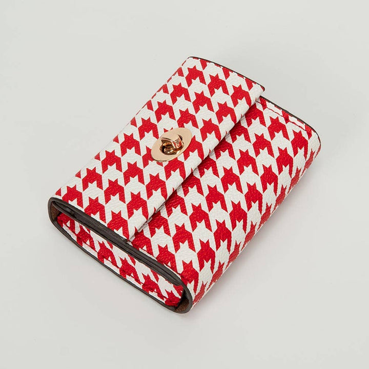 Sensibling Corp. - Faux Leather Card Holder Wallet: Black,White