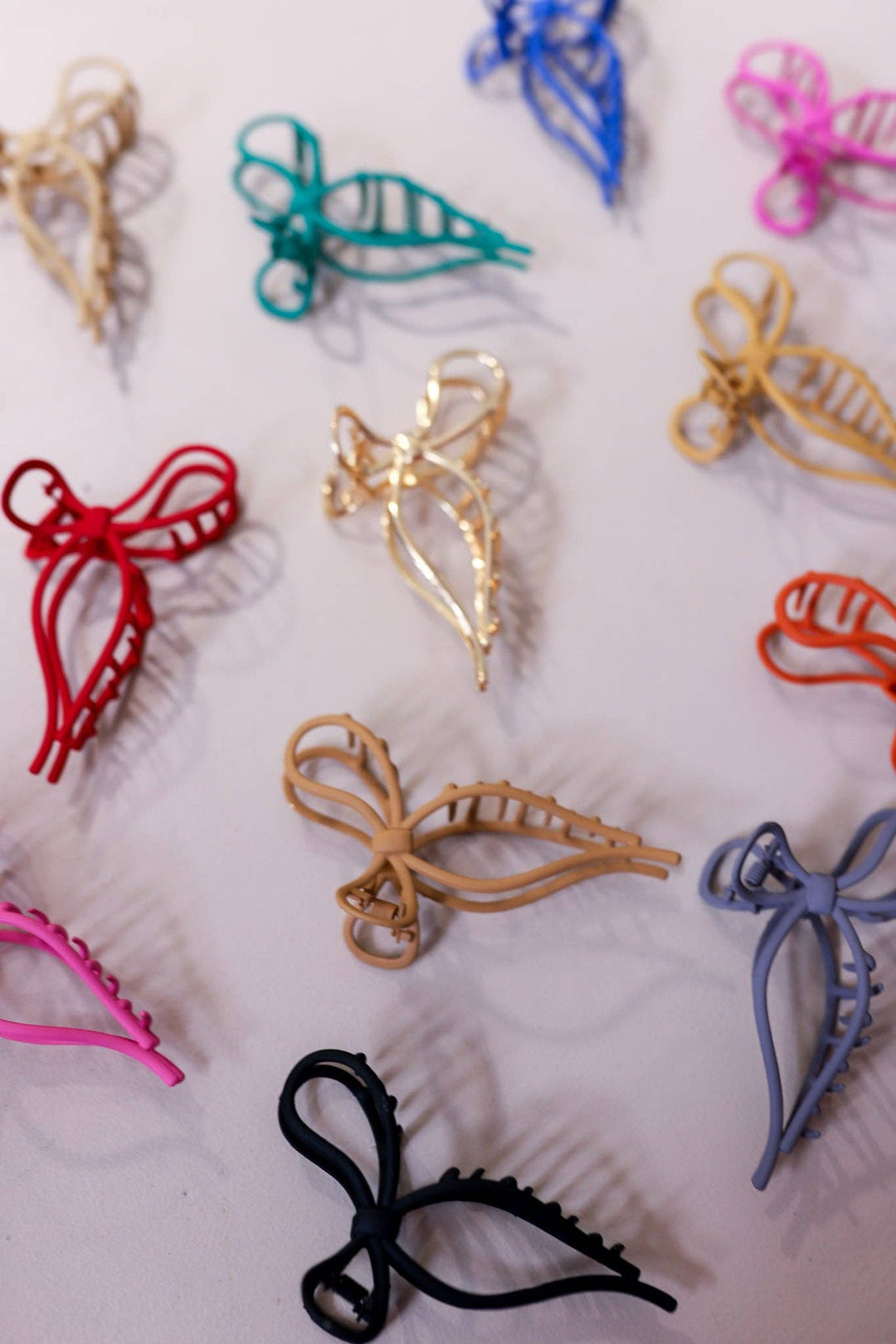 KAXI - THE METAL BOW CLAW ( 13 COLORS ): YELLOW GOLD