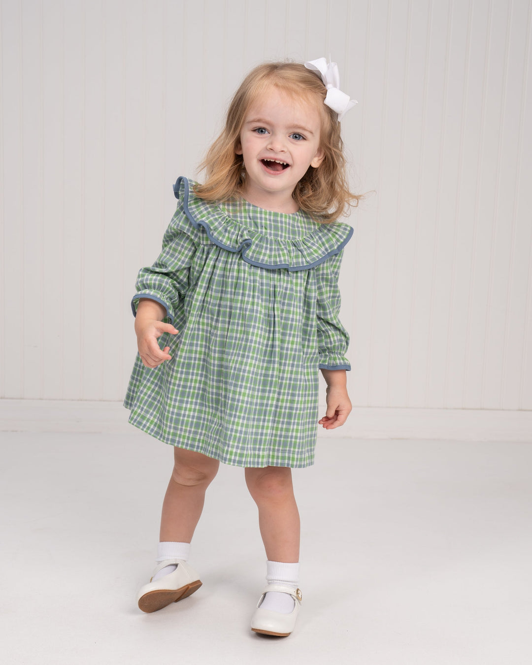 Layla Bluegrass Plaid Bloomer Set