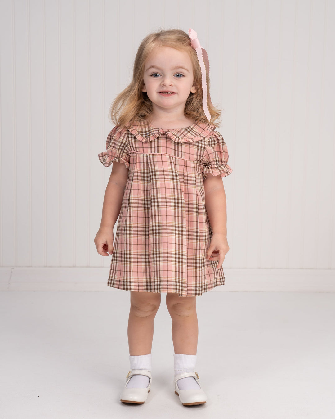 Allie Clark Autumn Rose Plaid Bloomer Set
